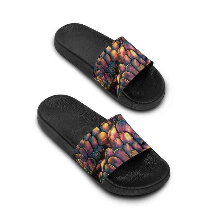 Mermaid & Dragon Scale Women's Slide Sandals — Beach Slides