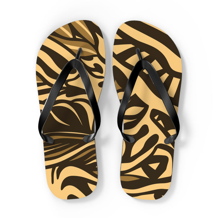 Flip Flops - Orange Tribal