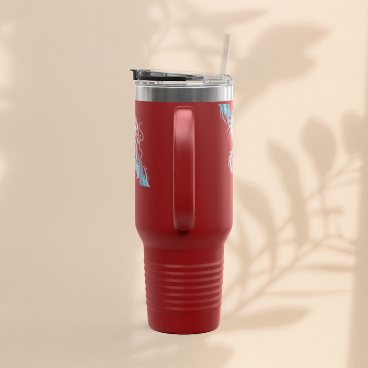 Bold Dragon Insulated Travel Mug, 40oz – Adventure, Road Trips, Unique Gift, Eco-Friendly Drinkware, Hot & Cold Beverages