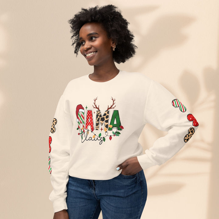 Mama Claus - Women's Lightweight Crewneck Sweatshirt