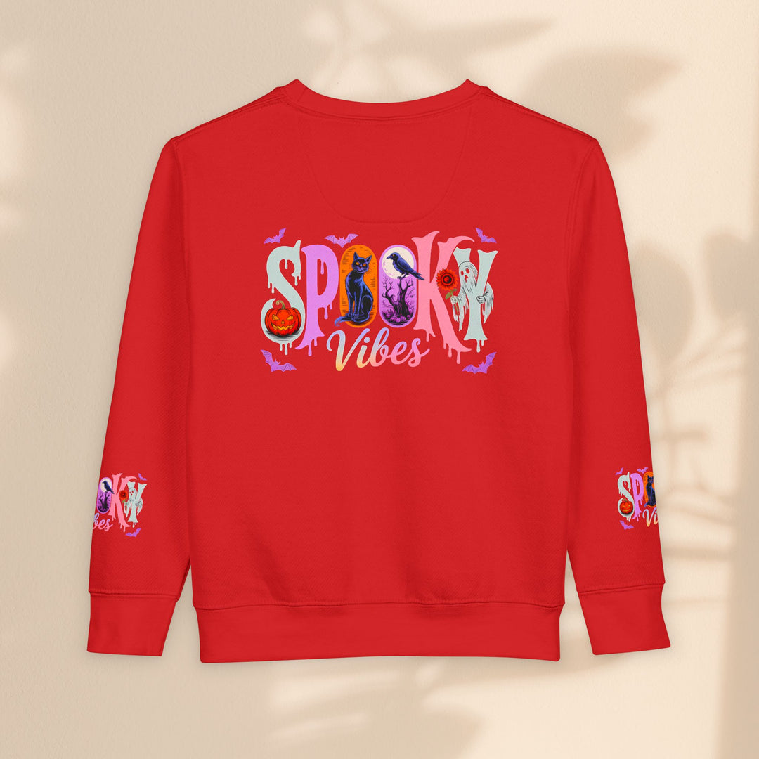 Toddler Spooky Vibes Sweatshirt - Halloween Kids Outfit