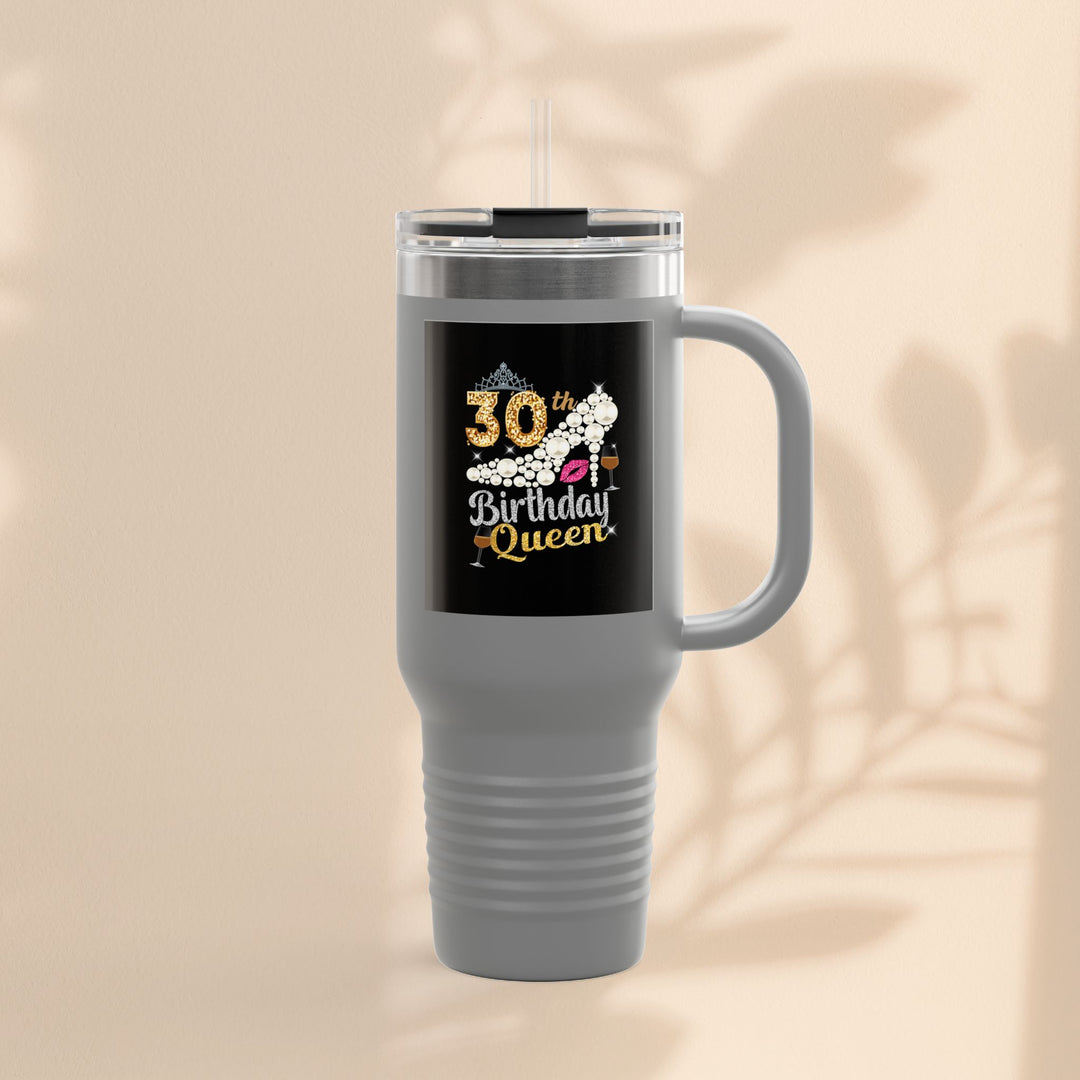 30th Birthday Queen Insulated Travel Mug | 40oz Tumbler for Celebrations, Gifts, and Parties | Stylish Drinkware for Her | Birthday [...]