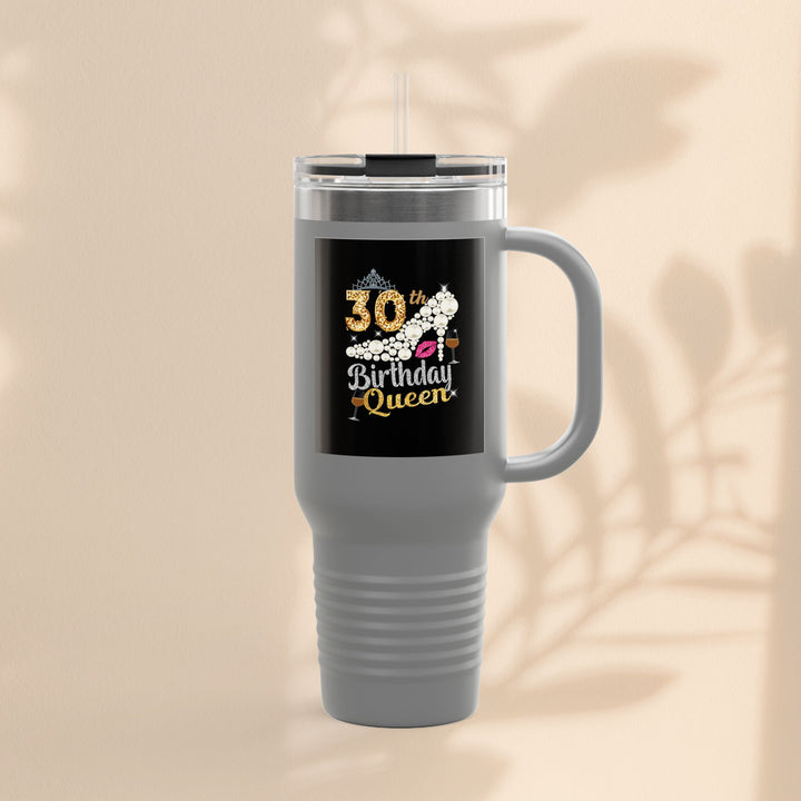 30th Birthday Queen Insulated Travel Mug | 40oz Tumbler for Celebrations, Gifts, and Parties | Stylish Drinkware for Her | Birthday [...]
