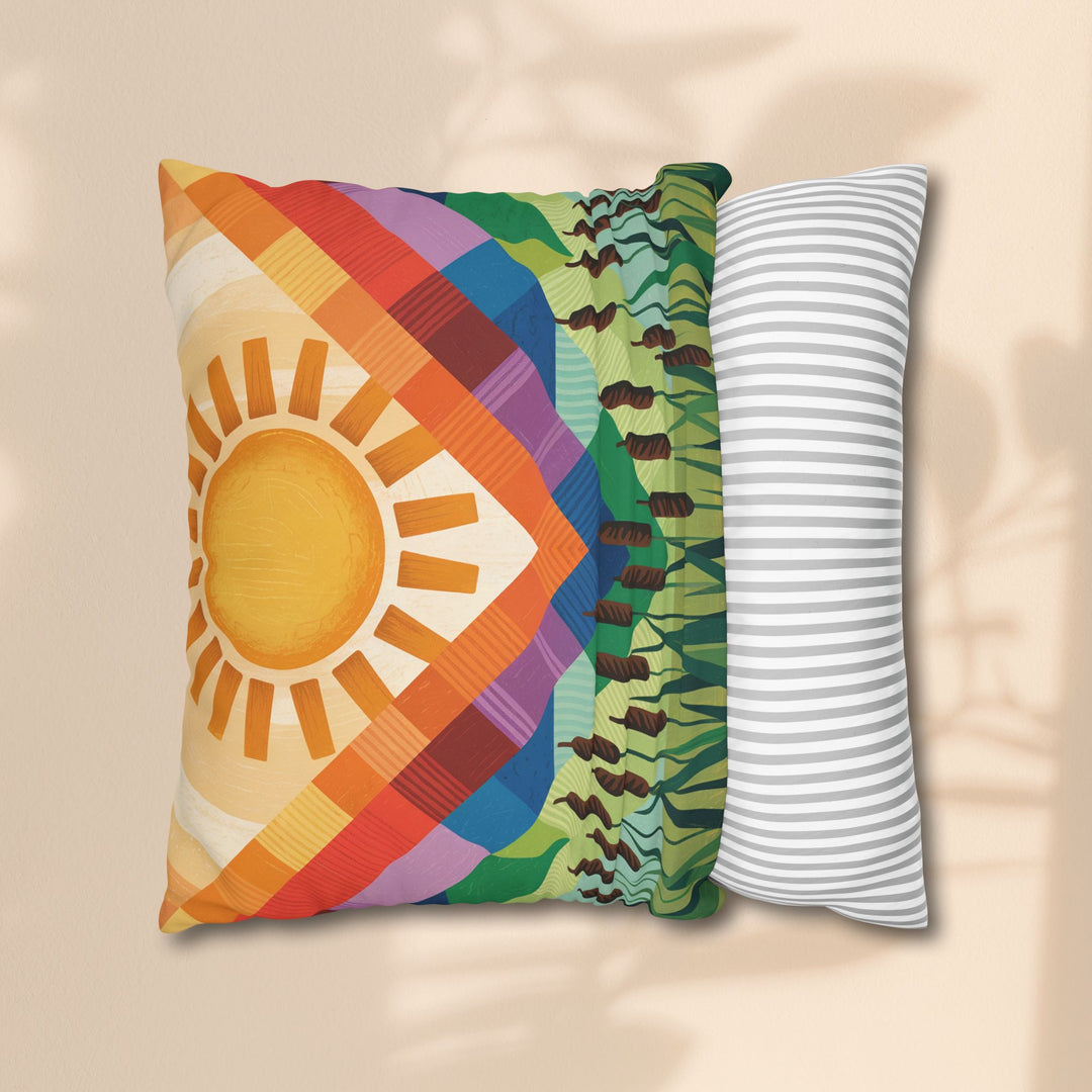 Seminole Sunburst - Vibrant Sunburst Decorative Pillowcase
