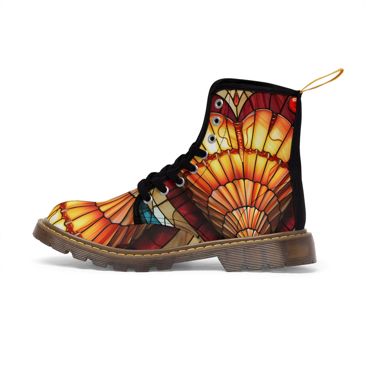 Women's Canvas Boots - Heart Shells