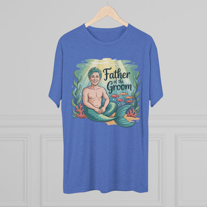 Father of the Groom Merman T-Shirt, Unique Wedding Gift, Fun Groomsmen Tee, Beach Theme Attire, Nautical Humor Shirt