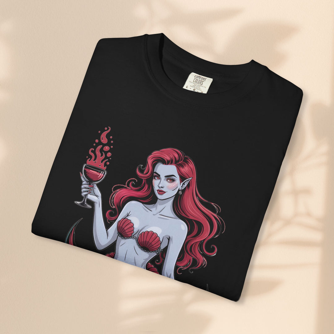 Mermaid-Themed Unisex T-Shirt – Fun Summer Apparel, Beach Lover Gift, Vintage Style Tee