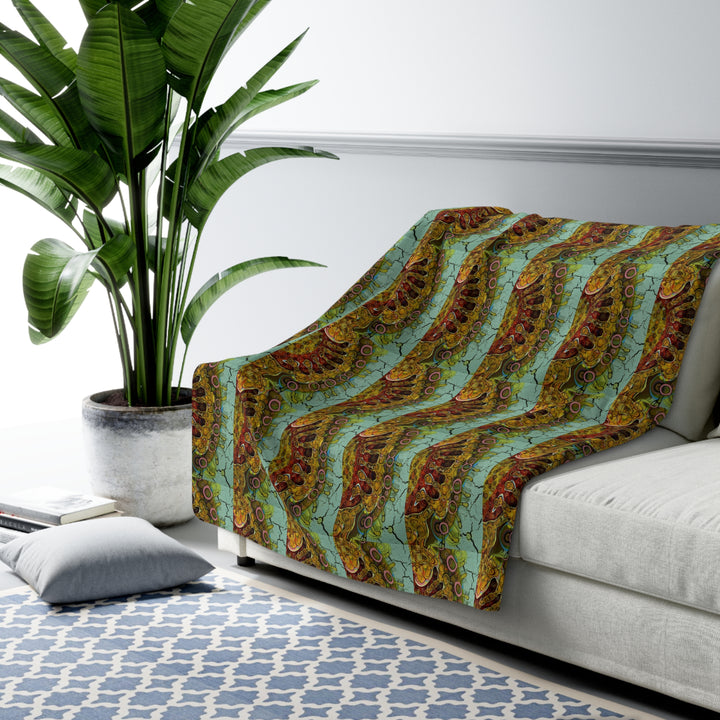 Transformation Sherpa Fleece Blanket – Cozy Inspirational Throw for Home & Gifts