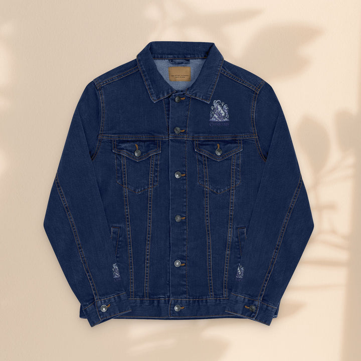 Capricorn Embroidery Denim Jacket – Trendy Unisex Casual Wear & Zodiac Gift