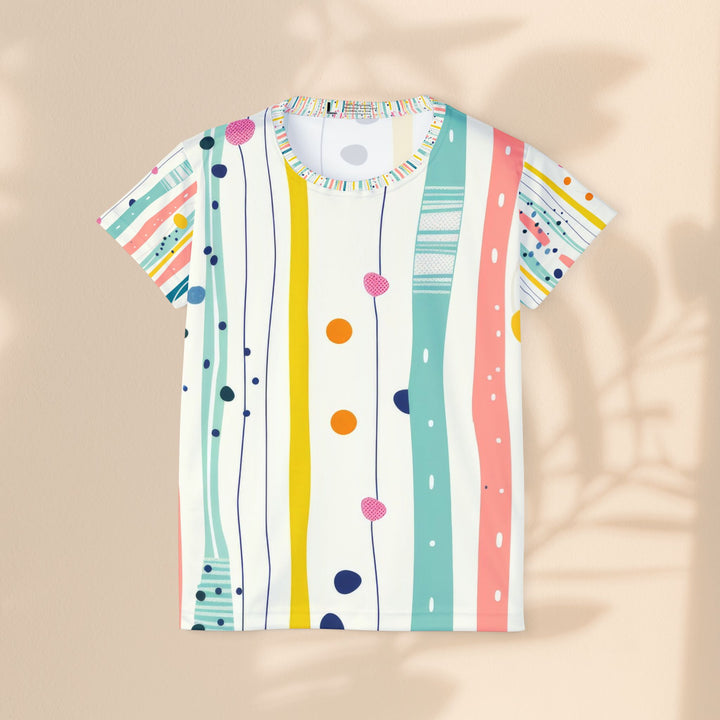 Women's Pastel Stripes & Polka Dot Shirt