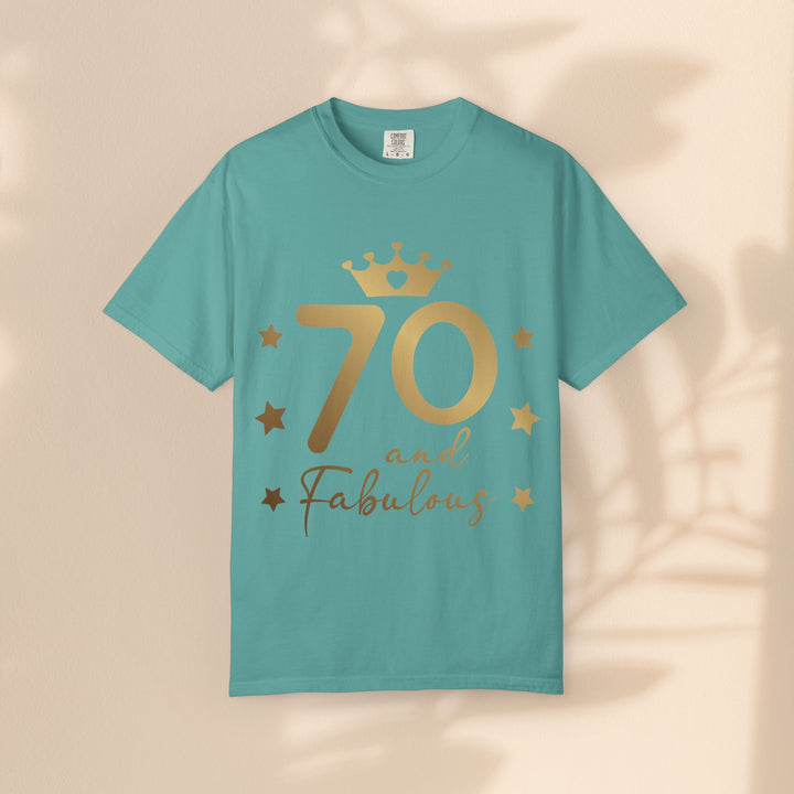 70 and Fabulous Unisex Garment-Dyed T-shirt | Birthday Celebration Tee, Gift for 70th Birthday, Vintage Style Shirt, Fun Party Wear, [...]