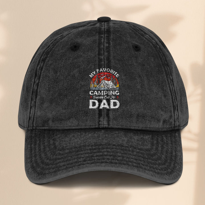 Vintage Embroidered Baseball Cap for Camping Dads