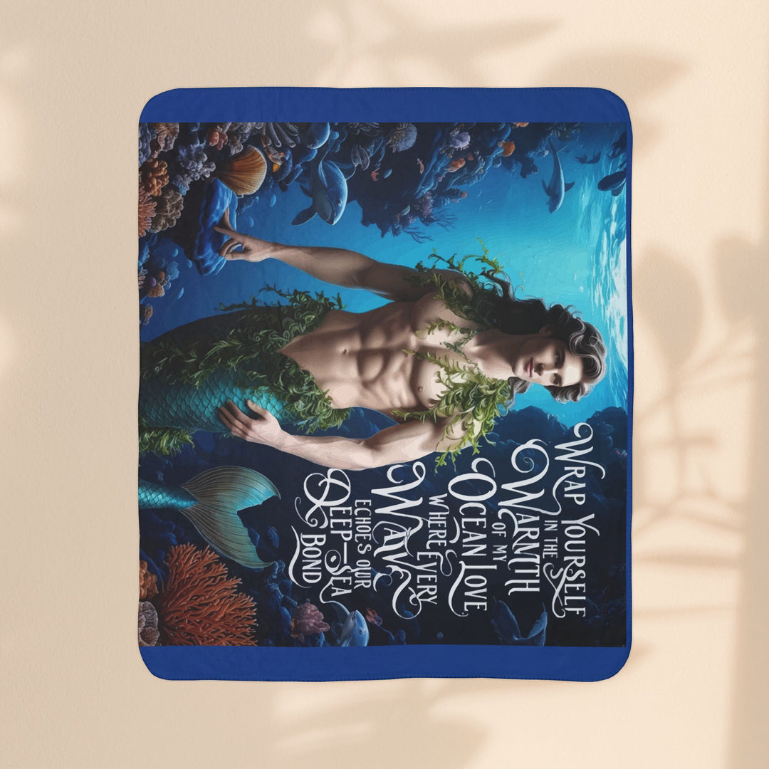 Fleece Sherpa Blanket - Merman Warmth