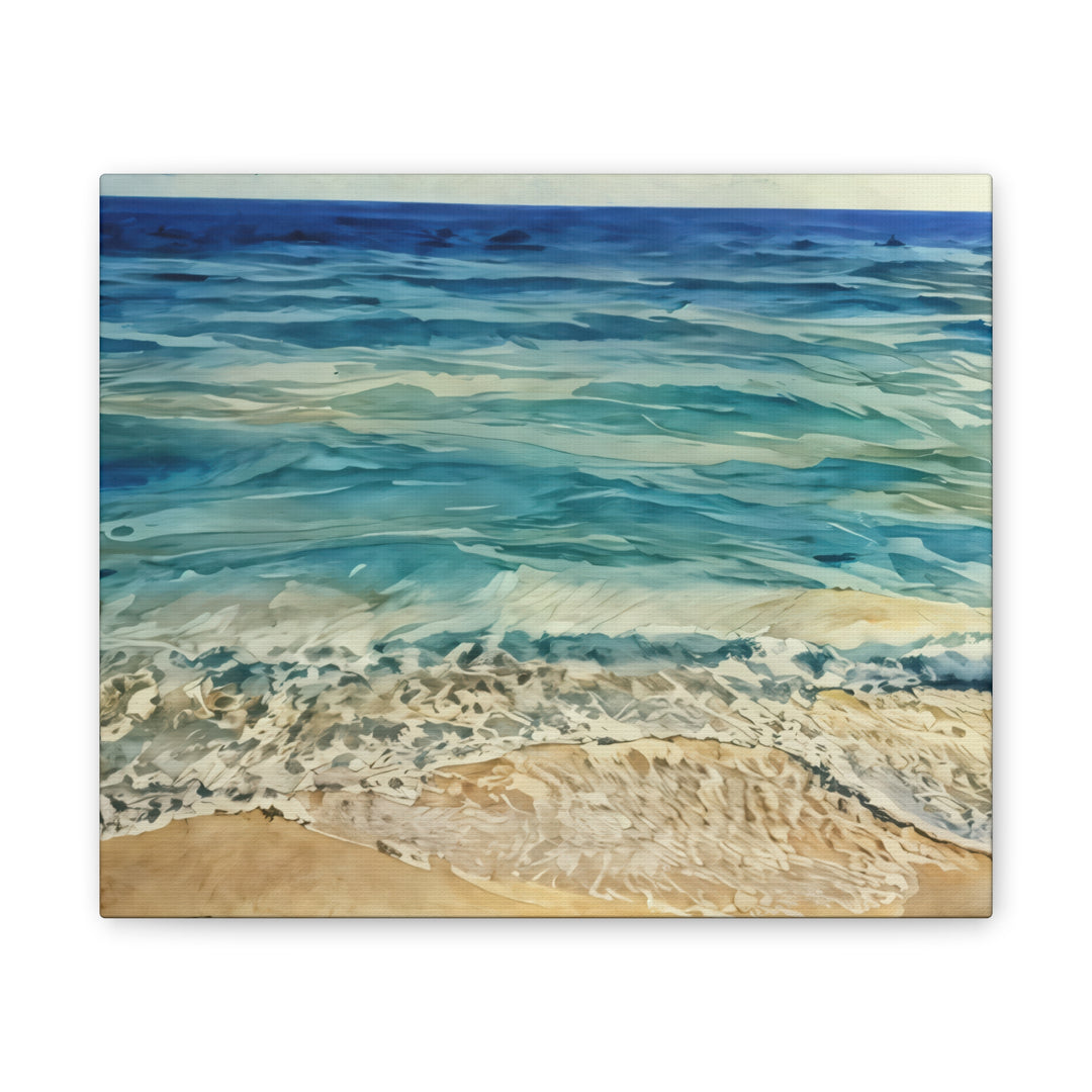 Stretched Beach Art Canvas Print