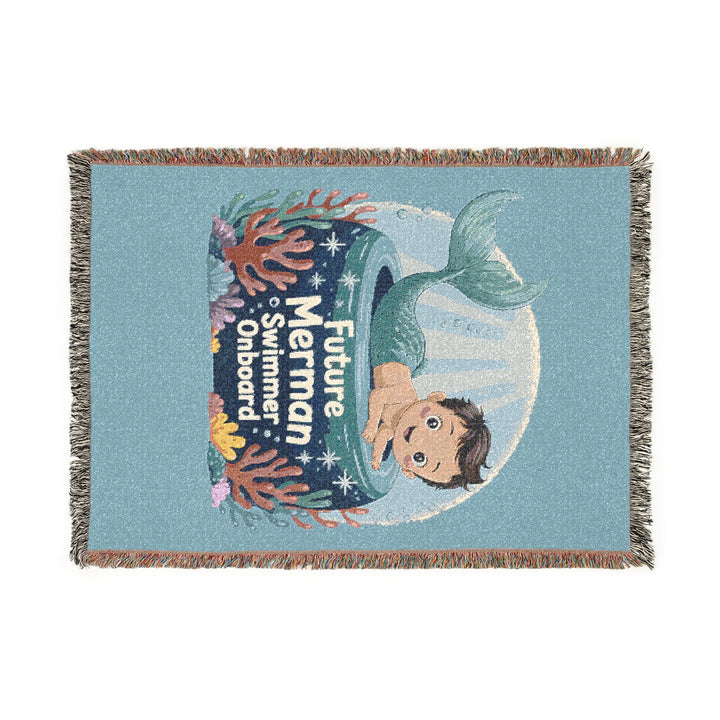Cozy Future Merman Woven Blanket