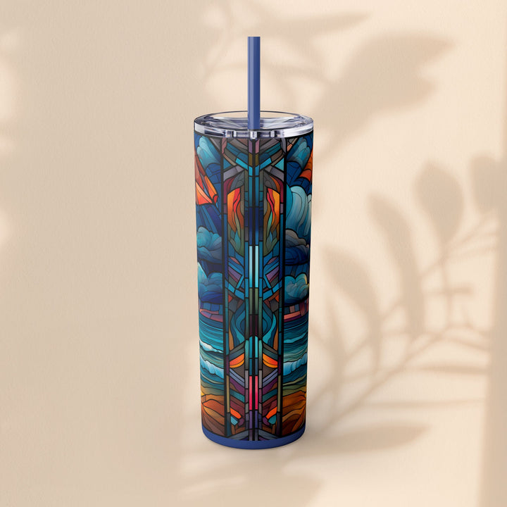 Skinny Tumbler with Straw, 20oz - Beach Chair Life