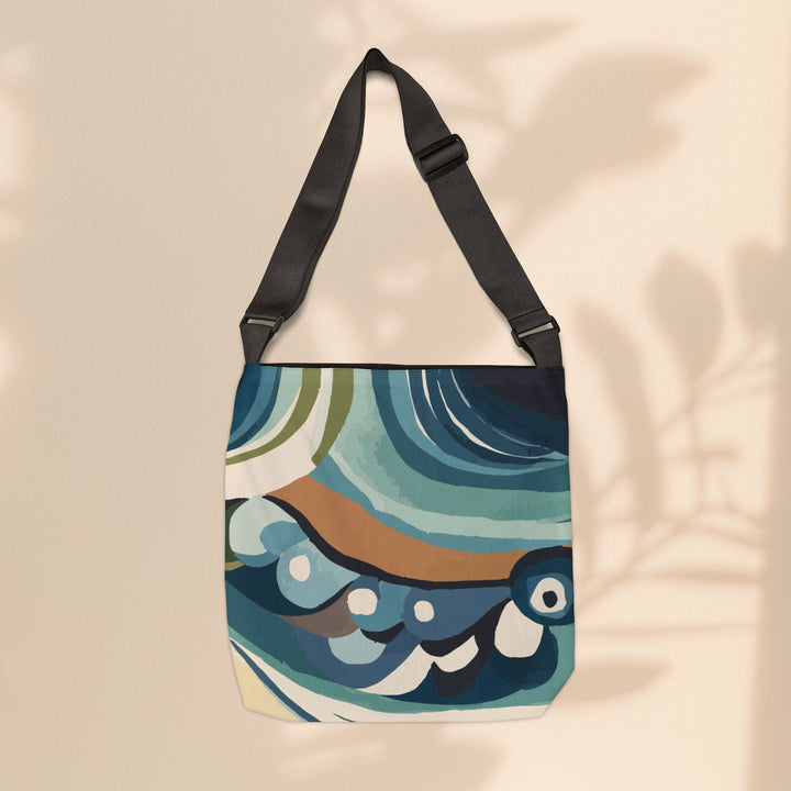 Adjustable Tote Bag  - Bold Waves