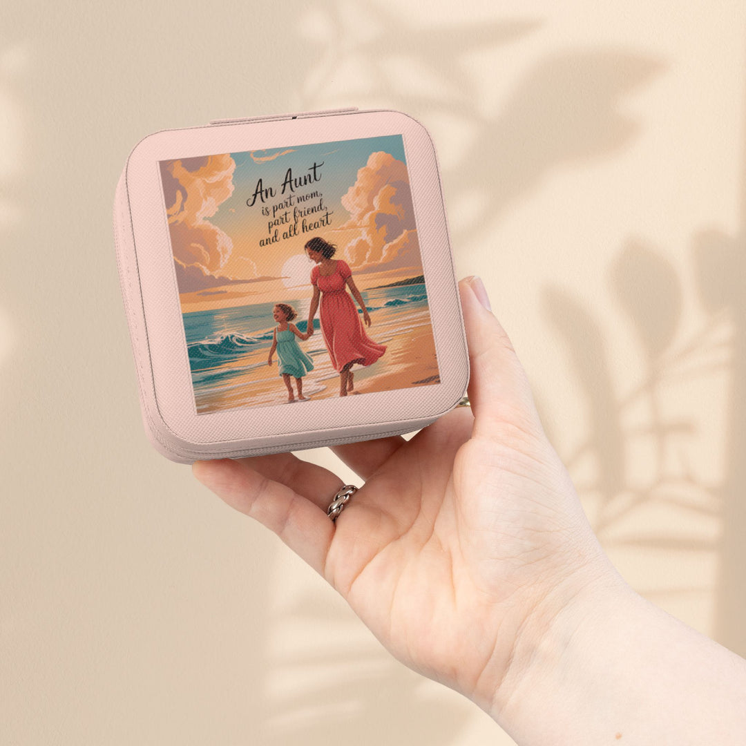 Jewelry Travel Case — 'Aunts Are All Heart'
