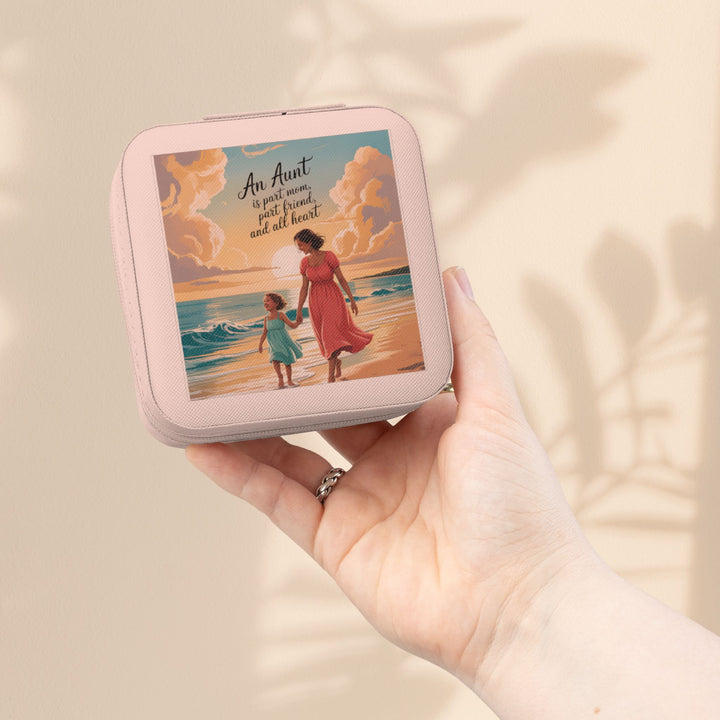 Jewelry Travel Case — 'Aunts Are All Heart'