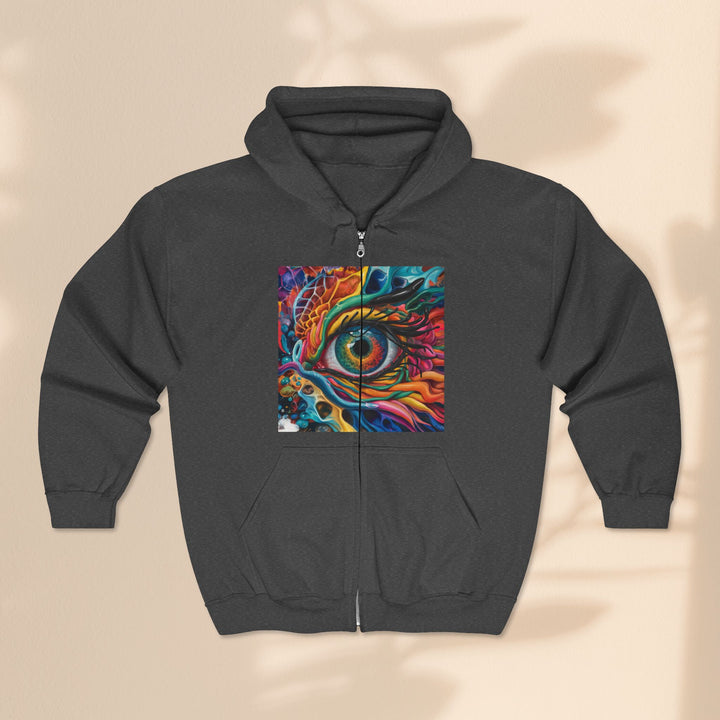 Dragon Eye - Unisex Heavy Blend™ Full Zip Hooded Sweatshirt