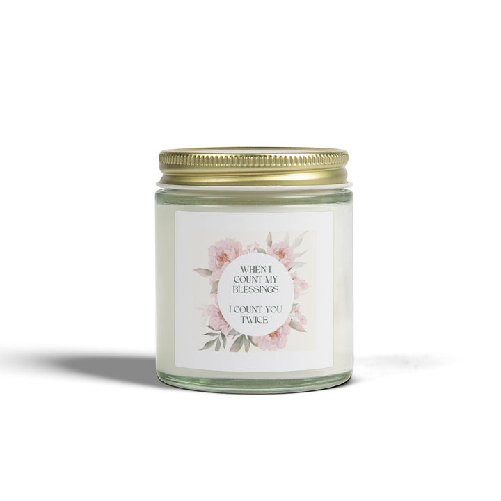 Scented Coconut Apricot Candles (4oz, 9oz) - Count You Twice