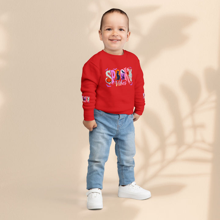 Toddler Spooky Vibes Sweatshirt - Halloween Kids Outfit