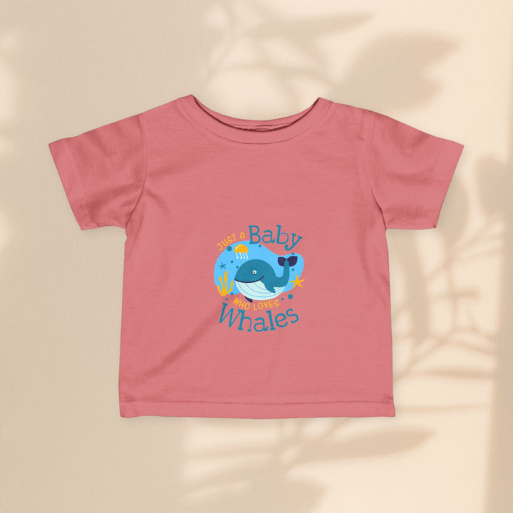 Infant Fine Jersey Tee - Just A Baby Who Loves Whales