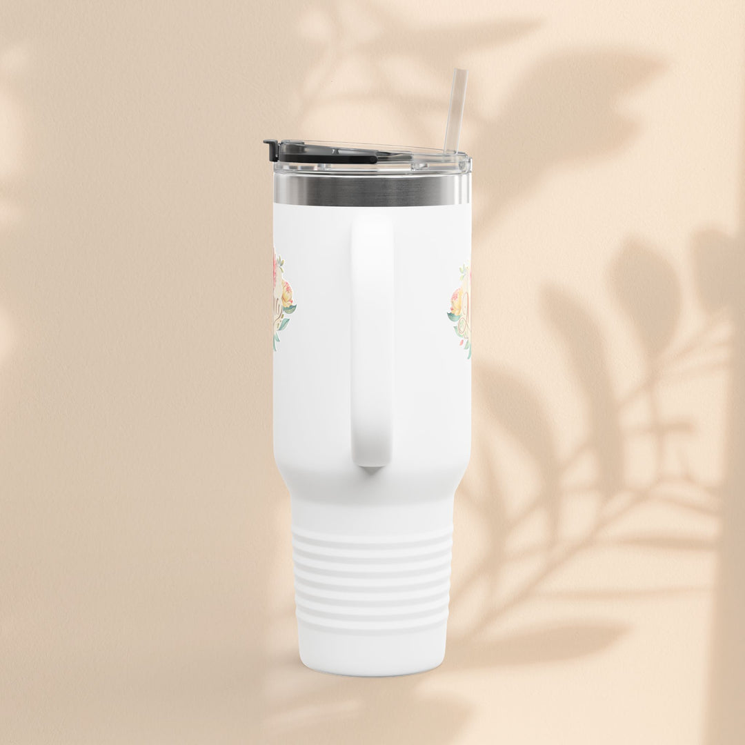 Floral Insulated Travel Mug for Moms - 40oz