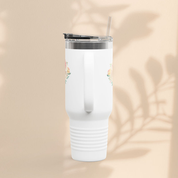 Floral Insulated Travel Mug for Moms - 40oz