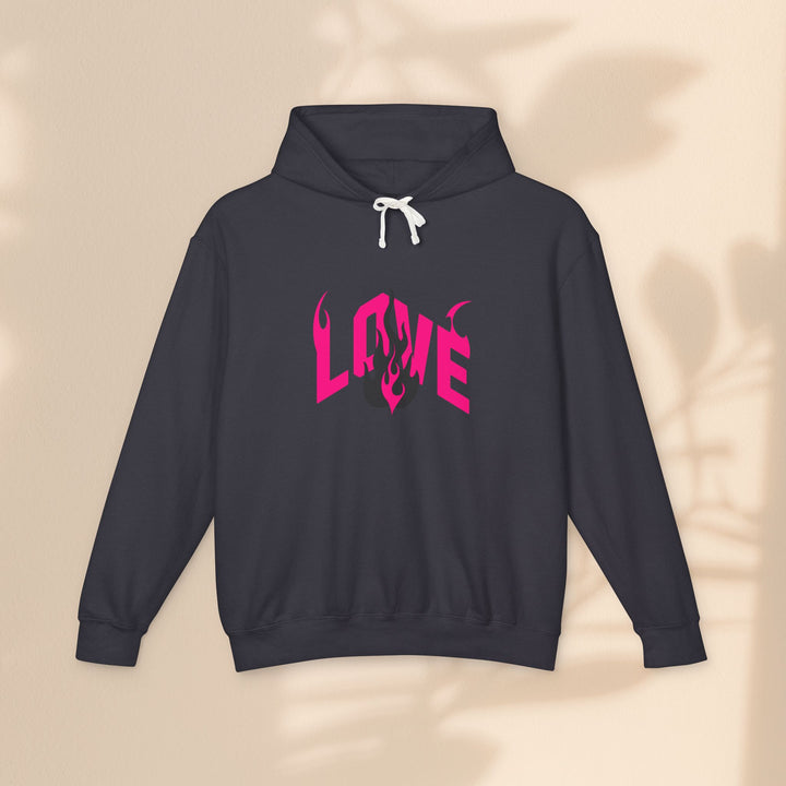 Unisex Lightweight Hooded Sweatshirt - LOVE