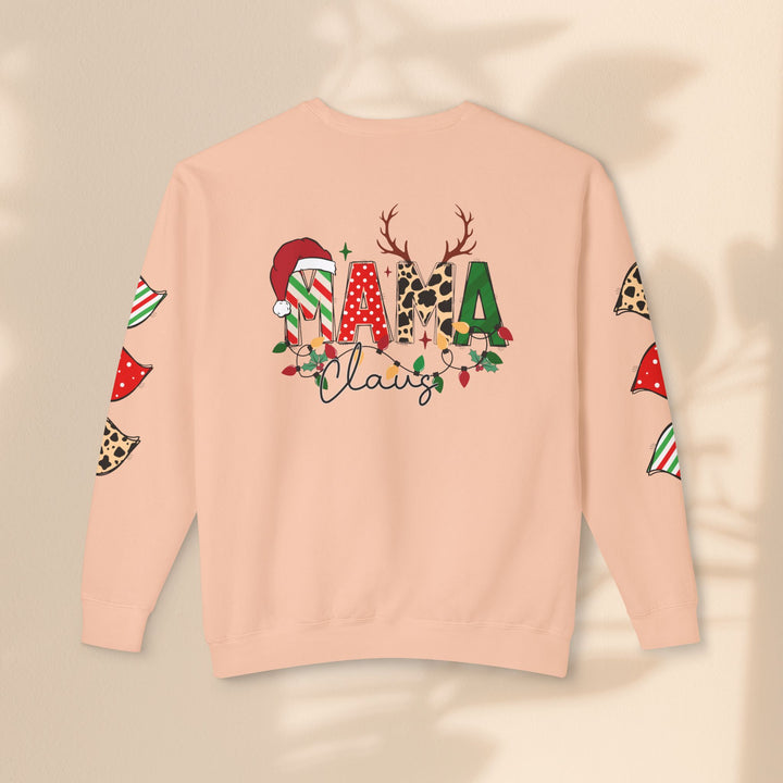 Unisex Lightweight Crewneck Sweatshirt - Mama Claus