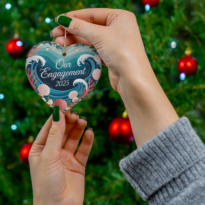 Our Engagement 2025 - Ocean Theme Ceramic Ornament