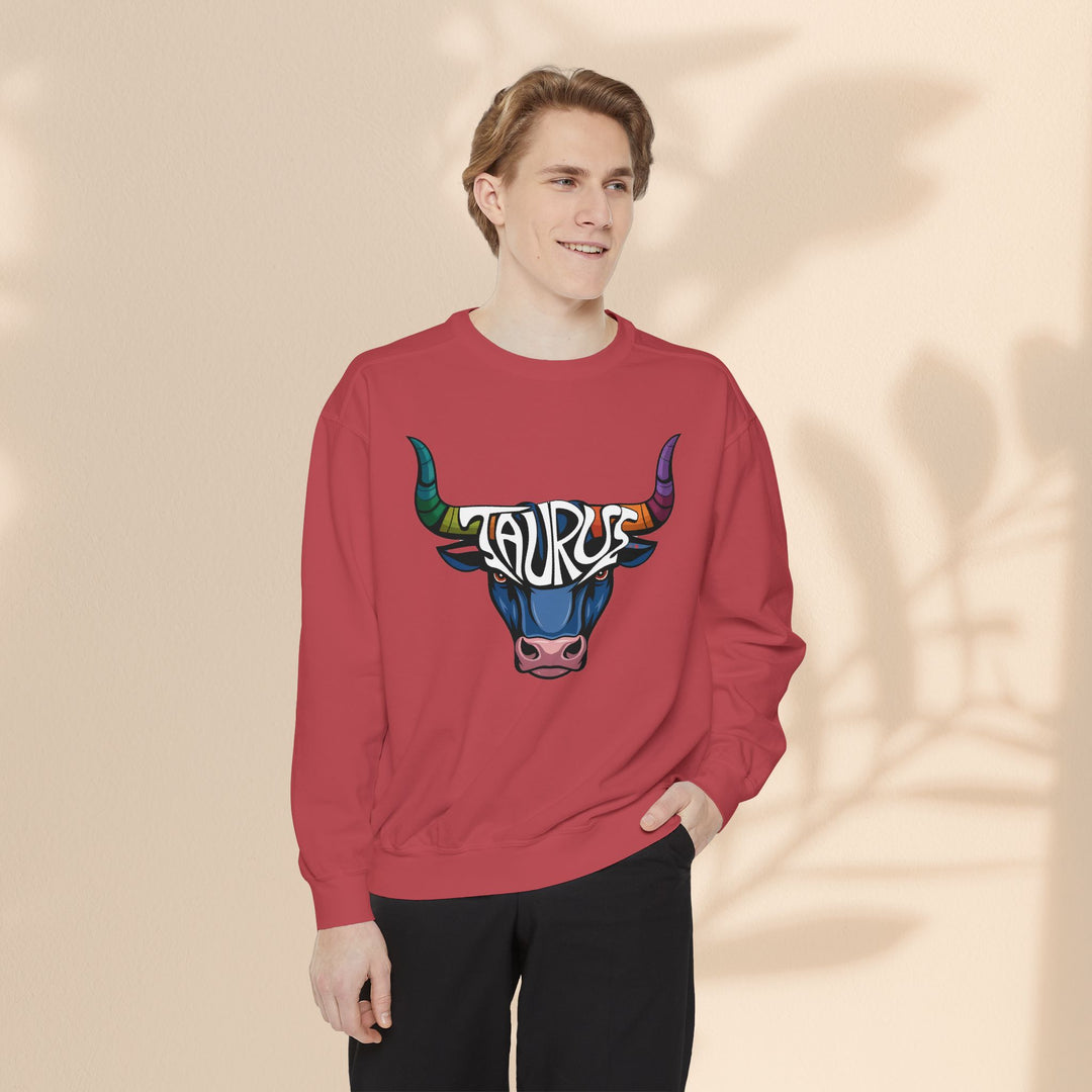 Unisex Garment-Dyed Sweatshirt - Taurus