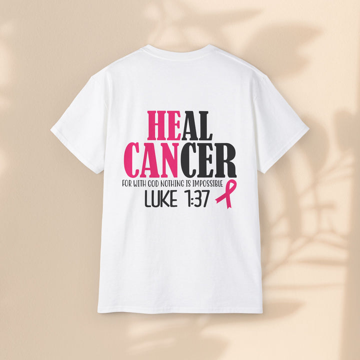 Heal Cancer Unisex Ultra Cotton Tee - Inspirational Faith-Based T-Shirt for Awareness