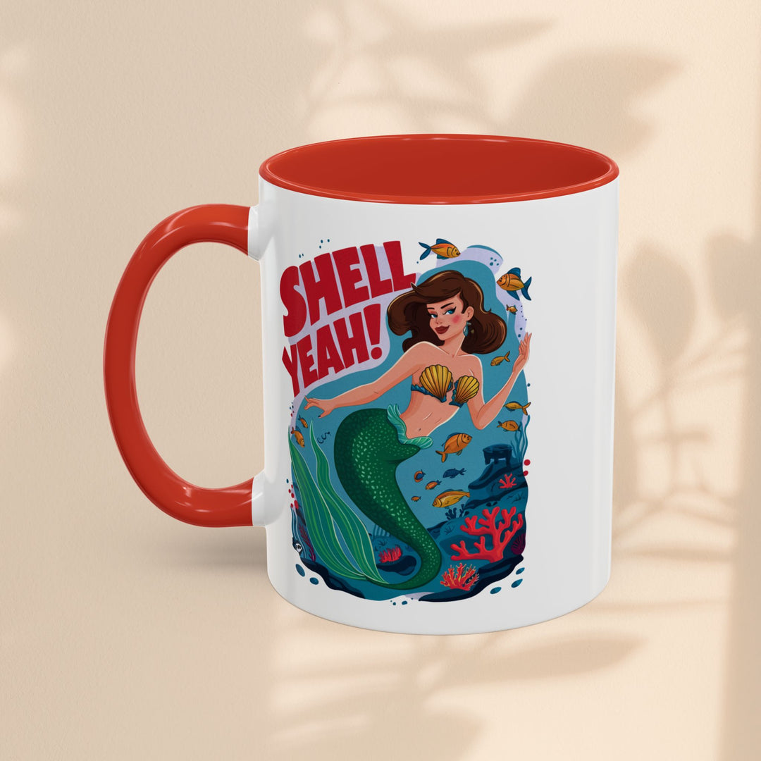 Accent Coffee Mug (11, 15oz) - Shell Yeah