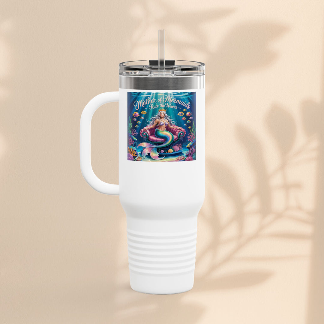 Mother of the Mermaids Insulated Travel Mug, 40oz | Perfect for Road Trips, Summer Days
