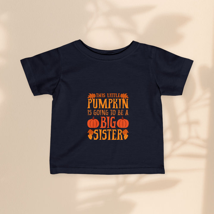 Infant Fine Jersey Tee - Big Sister Pumpkin