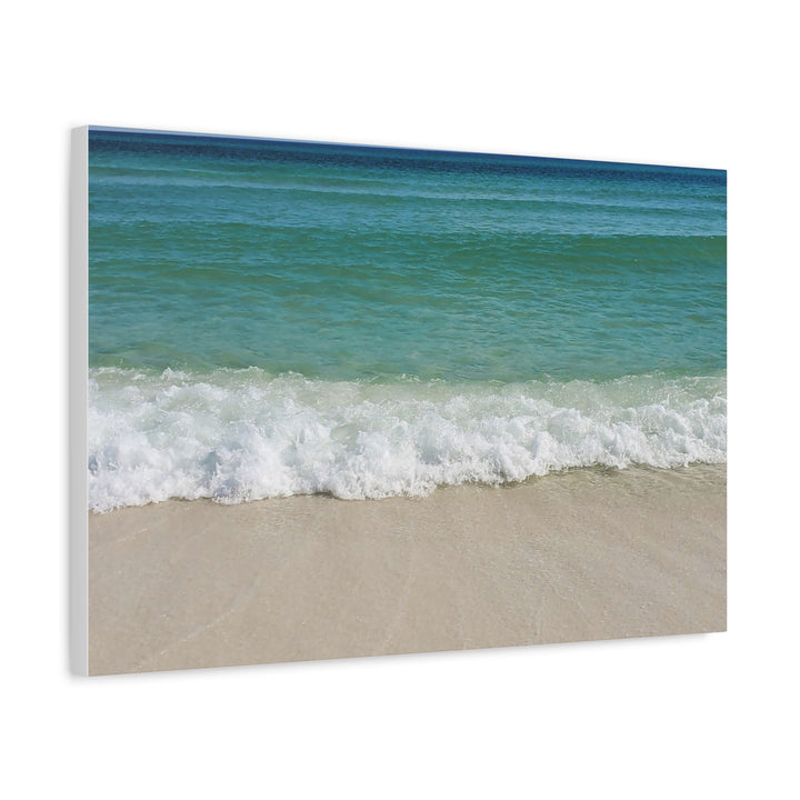 Beach Waves Matte Canvas Print – 1.25-Inch Stretched Seascape