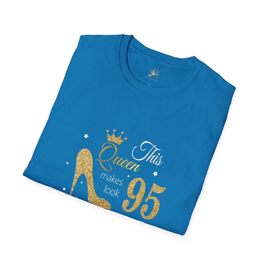 95 year old Fabulous Queen T-Shirt, Stylish Graphic Tee, Birthday Gift, Fashion Top, Statement Shirt