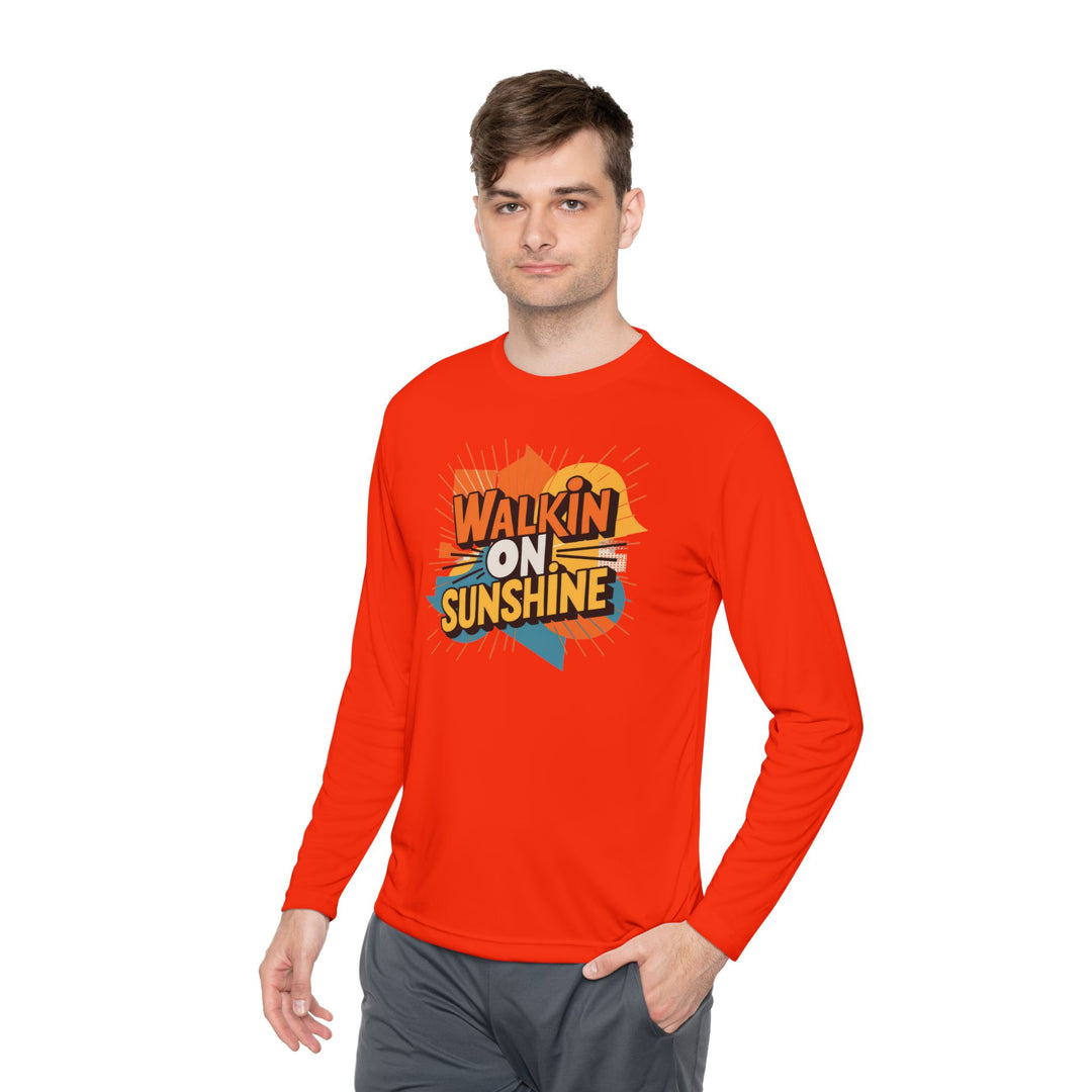 Unisex Lightweight Long Sleeve Tee - Walking On Sunshine