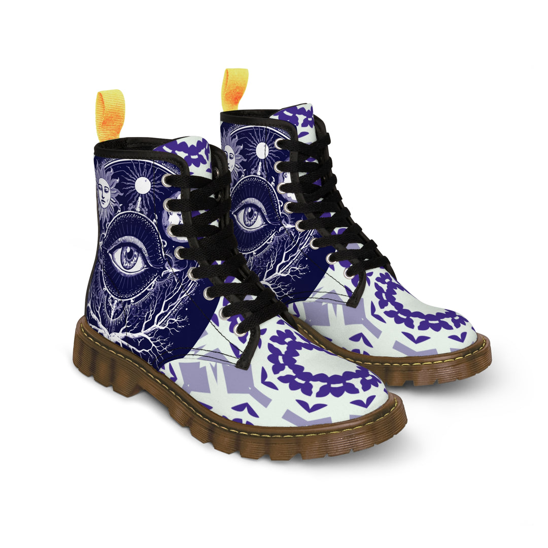 Women's Canvas Boots - Sacred Eye Boots