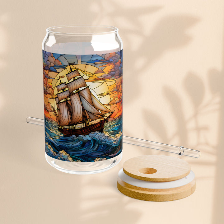 Sipper Glass, 16oz - Sailing Away