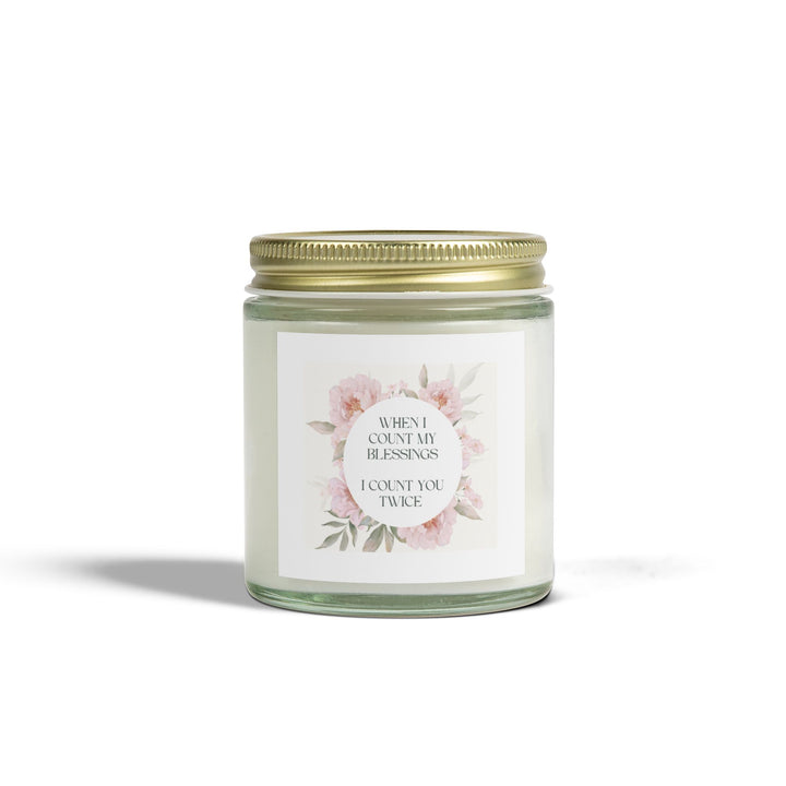 Scented Coconut Apricot Candles (4oz, 9oz) - Count You Twice