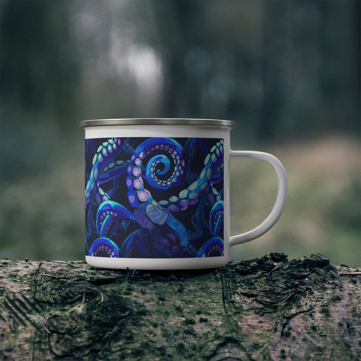 Enamel Camping Mug - Octopus Delight