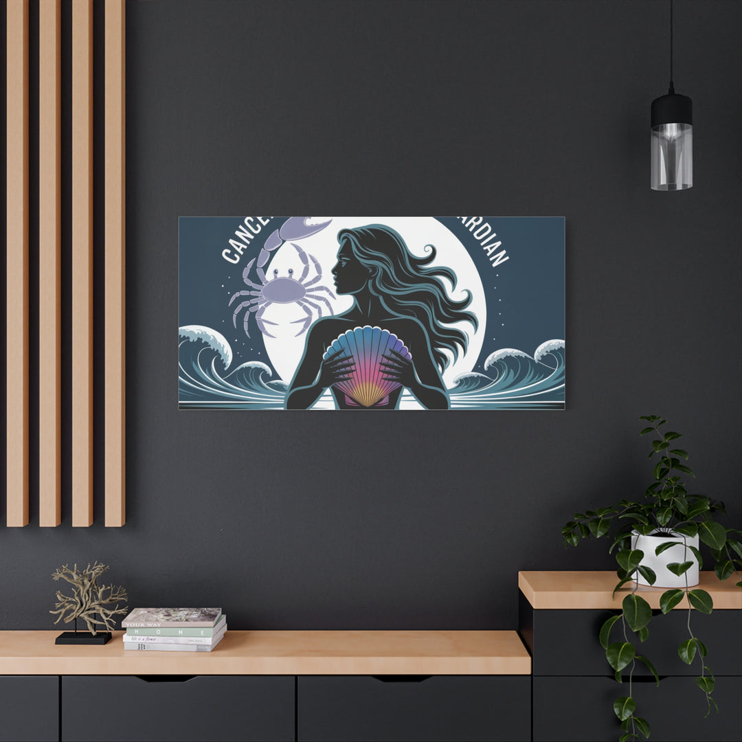 Zodiac Cancer Matte Stretched Canvas Wall Art