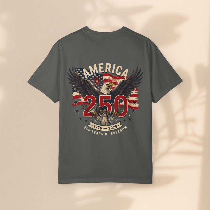 America 250 Eagle Patriotic T-Shirt — Independence Celebration Tee