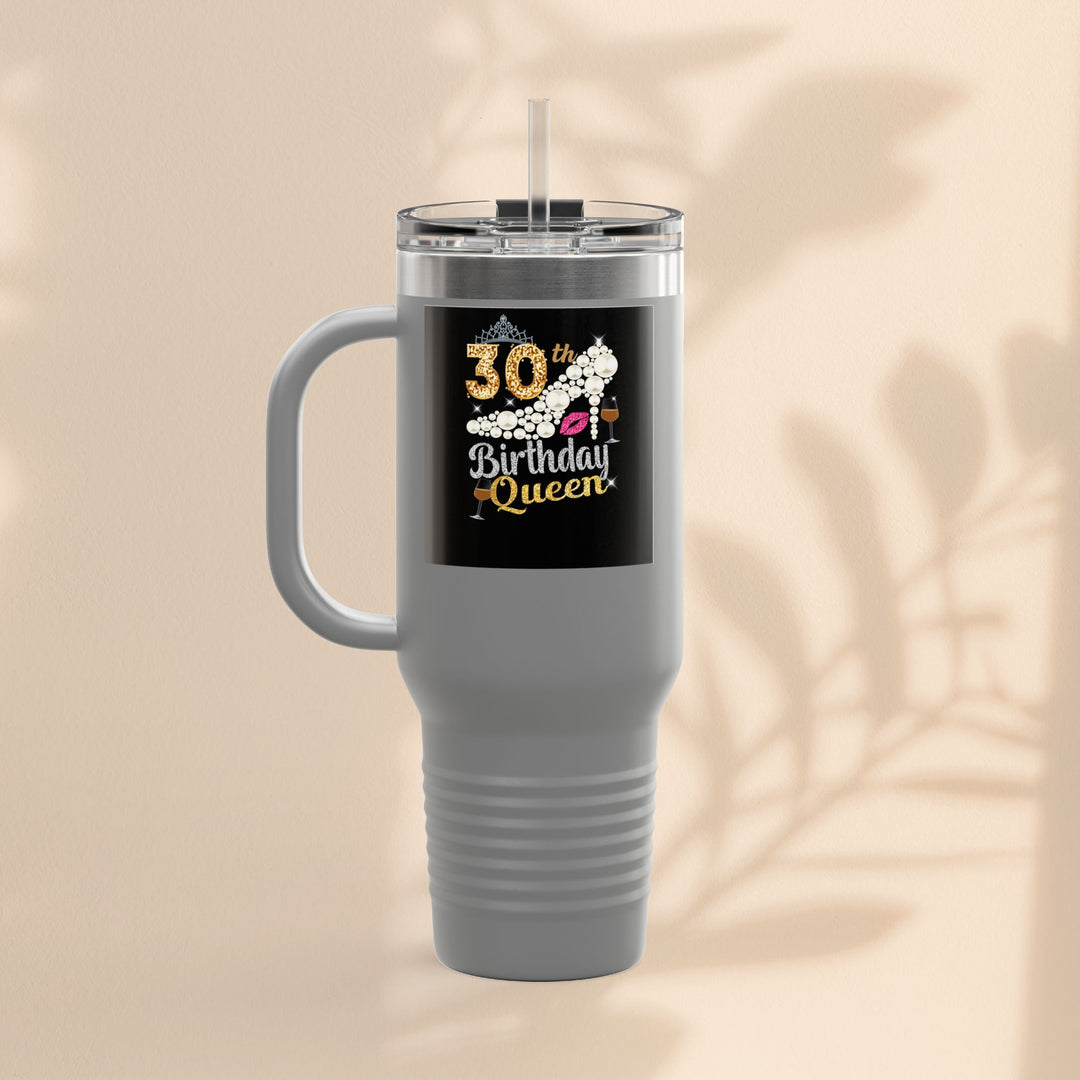 30th Birthday Queen Insulated Travel Mug | 40oz Tumbler for Celebrations, Gifts, and Parties | Stylish Drinkware for Her | Birthday [...]