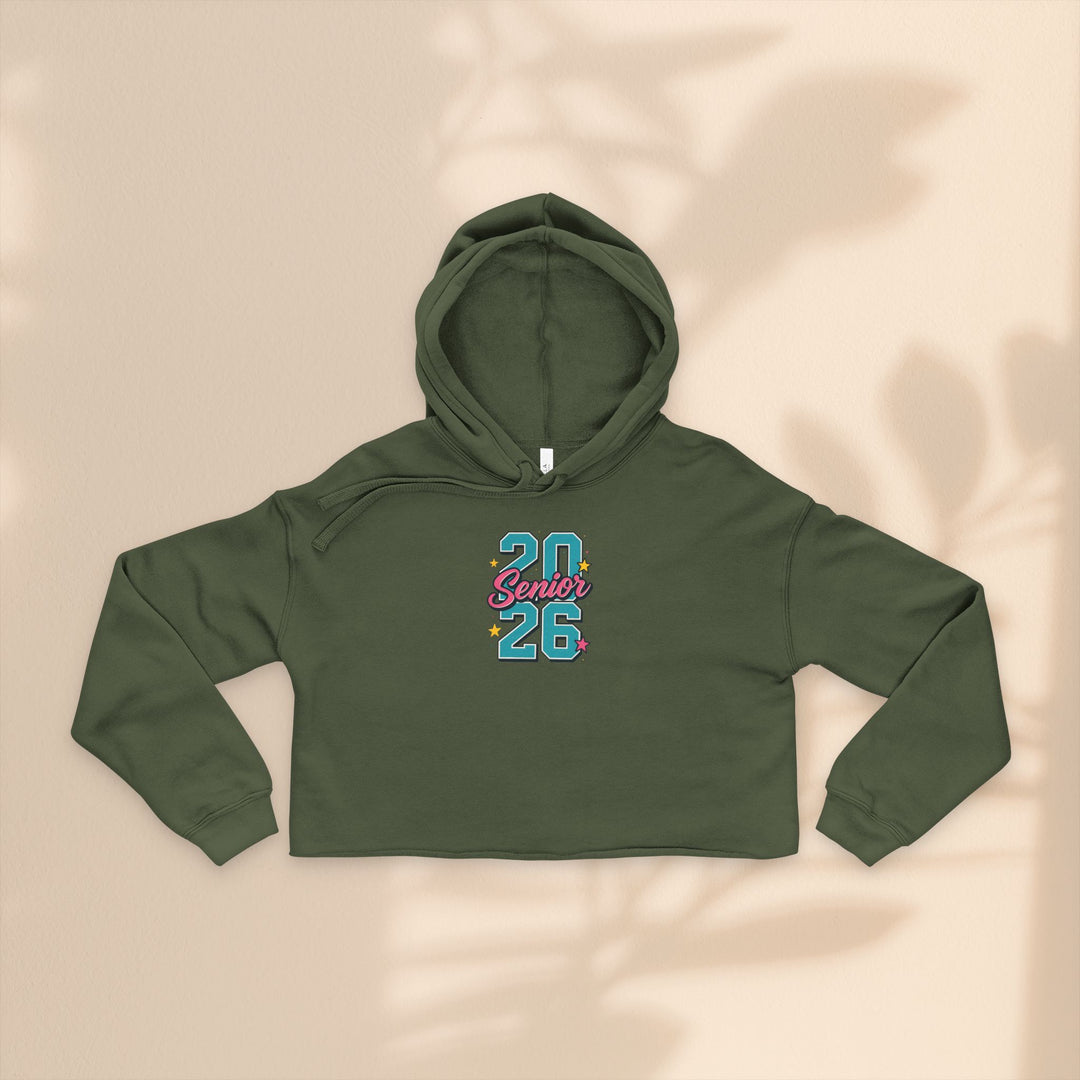 2026 Senior Women's Cropped Hoodie, Graduation Gift, Class of 2026