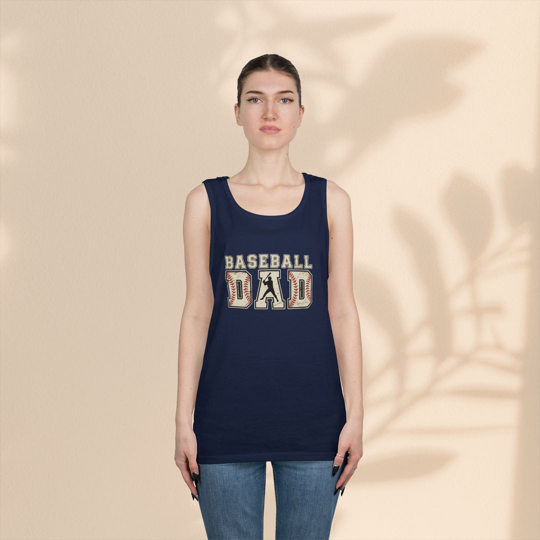 Baseball Dad Unisex Heavy Cotton Tank Top - Perfect for Summer BBQs and Game Days