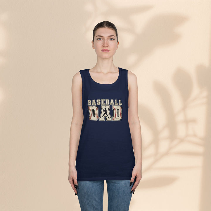 Baseball Dad Unisex Heavy Cotton Tank Top - Perfect for Summer BBQs and Game Days